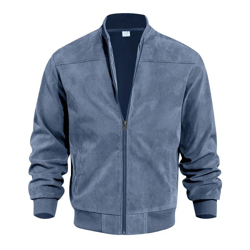 Classic Suede Bomber Jacket
